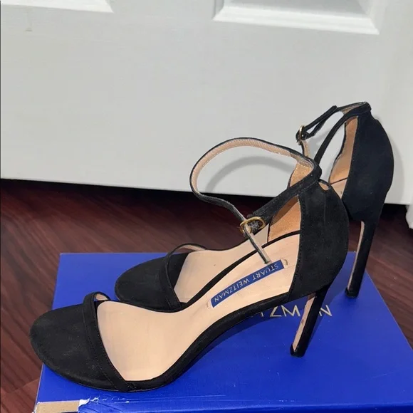Stuart Weitzman Black High-Heeled Sandals - Picture 3 of 3